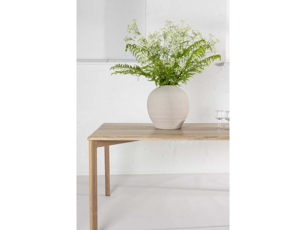 Domopure dining table 90x200cm whitewash. GQTM44375