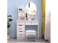 Domopure JZTO23501 Dressing Table and Makeup Table with Stool and Mirror
