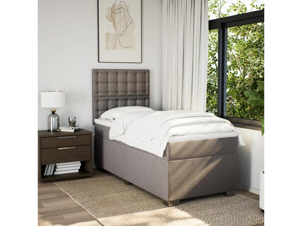 Chicyla bed base with Chicyla mattress 80x200 cm Fabric RRLQ15866