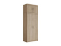 Chicyla 103 Wardrobe, Chicyla Oak, 246x90x53cm, Wardrobe Doors with Hinges, VOQD96154