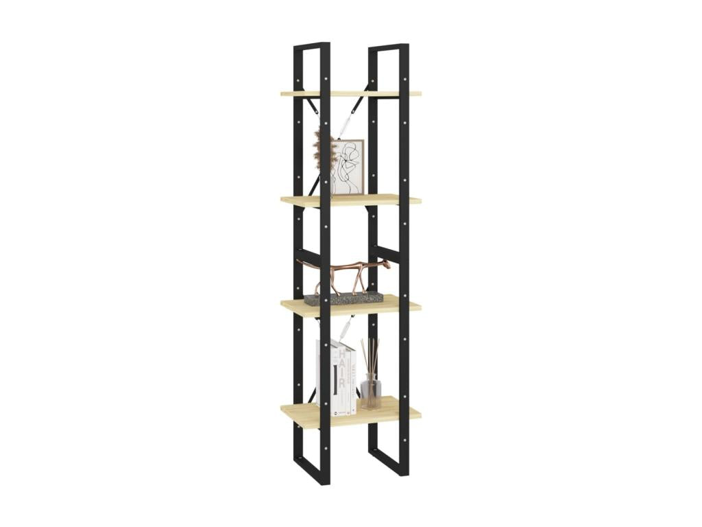 4-Tier Bookshelf 40x30x140 Solid Pine Wood WQPU93946