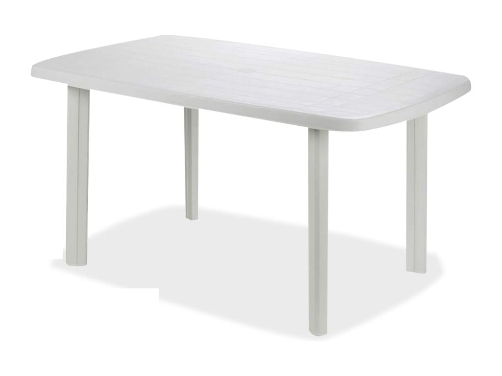 Rectangular garden table, outdoor dining table - Length 137 x Depth 85 x Height 72 cm WXVE93329