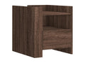 Chicyla Premium - Brown oak bedside table 45x50x50 cm engineered wood NEPY06394