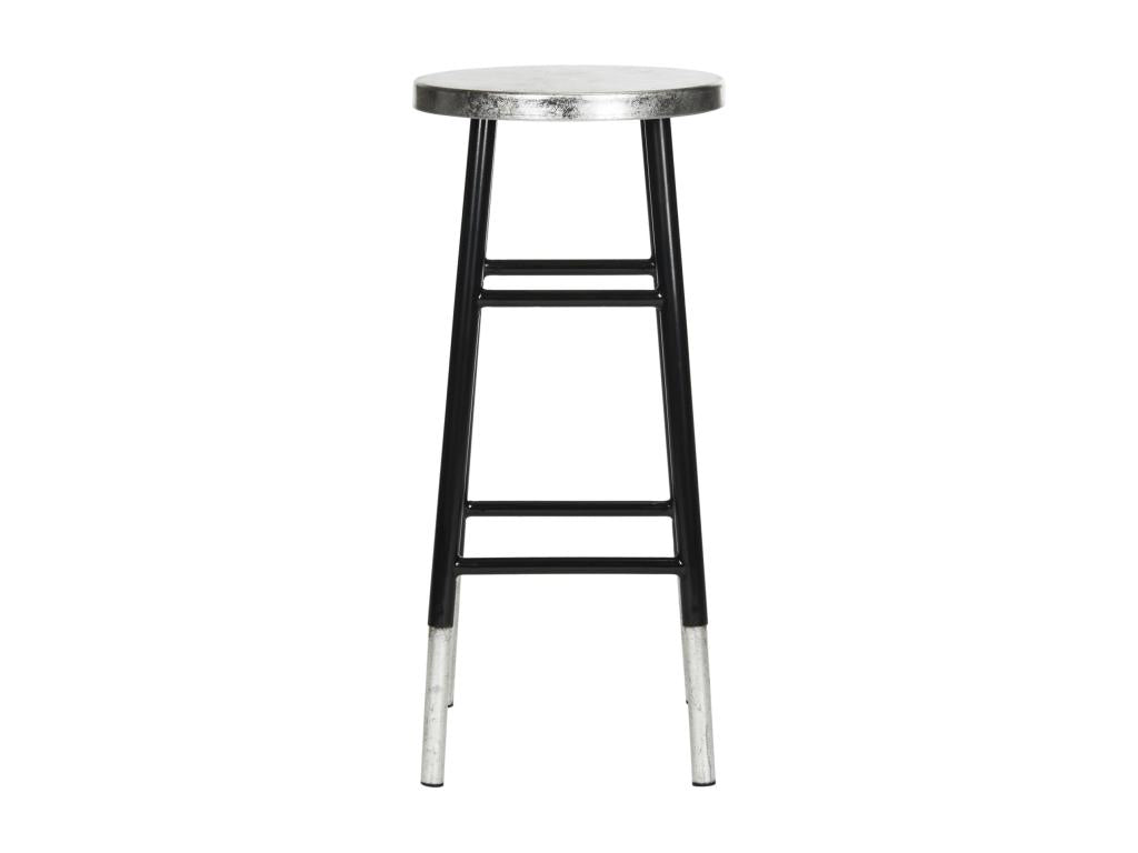 Black and silver bar/counter stool, 34x34x76.2 cm - Chicyla RWOP88568