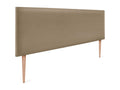 Chicyla Smooth Faux Leather Headboard 160x105cm with Legs for 150/160cm Beds - Light Brown WLTQ56222