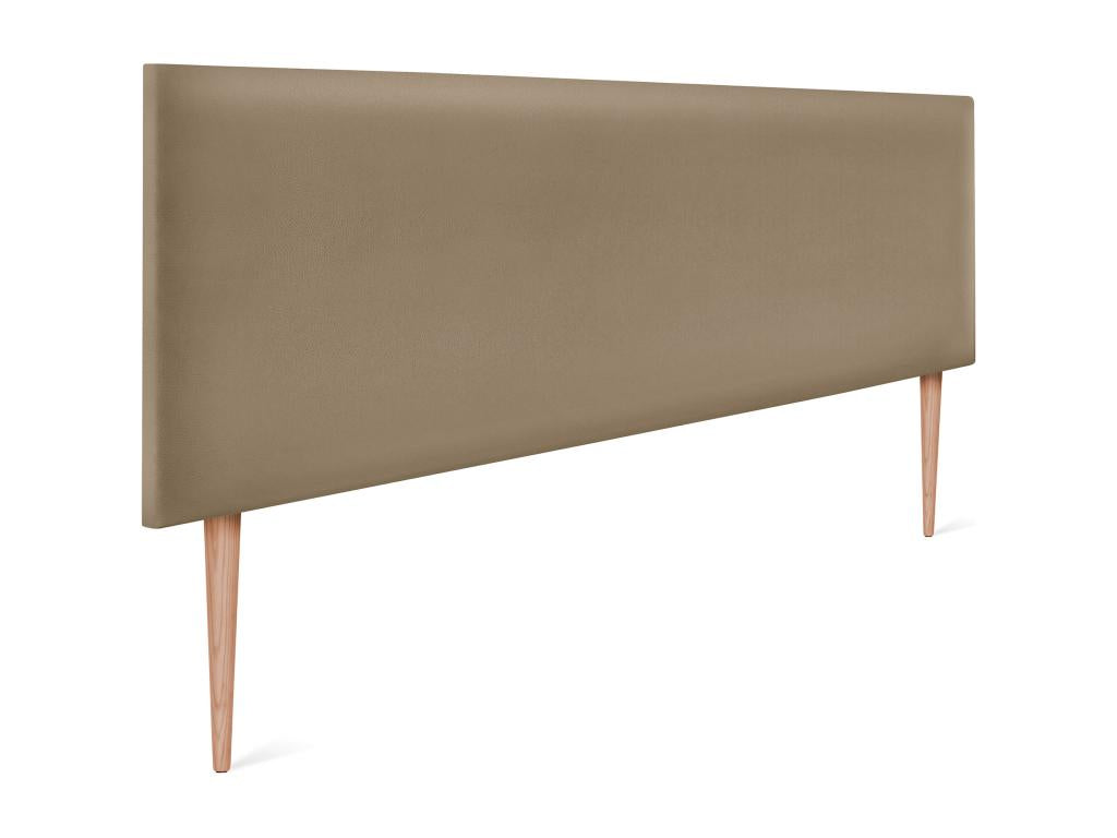 Chicyla Smooth Faux Leather Headboard 160x105cm with Legs for 150/160cm Beds - Light Brown WLTQ56222