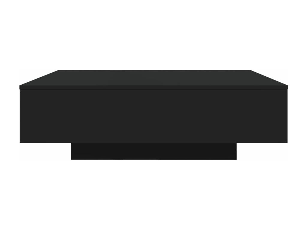 Black coffee table 100x100x31 cm engineered wood TBSN51709