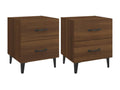Bedside tables, 2 pcs, Brown Oak, 40x35x47.5 cm, WTRL78546