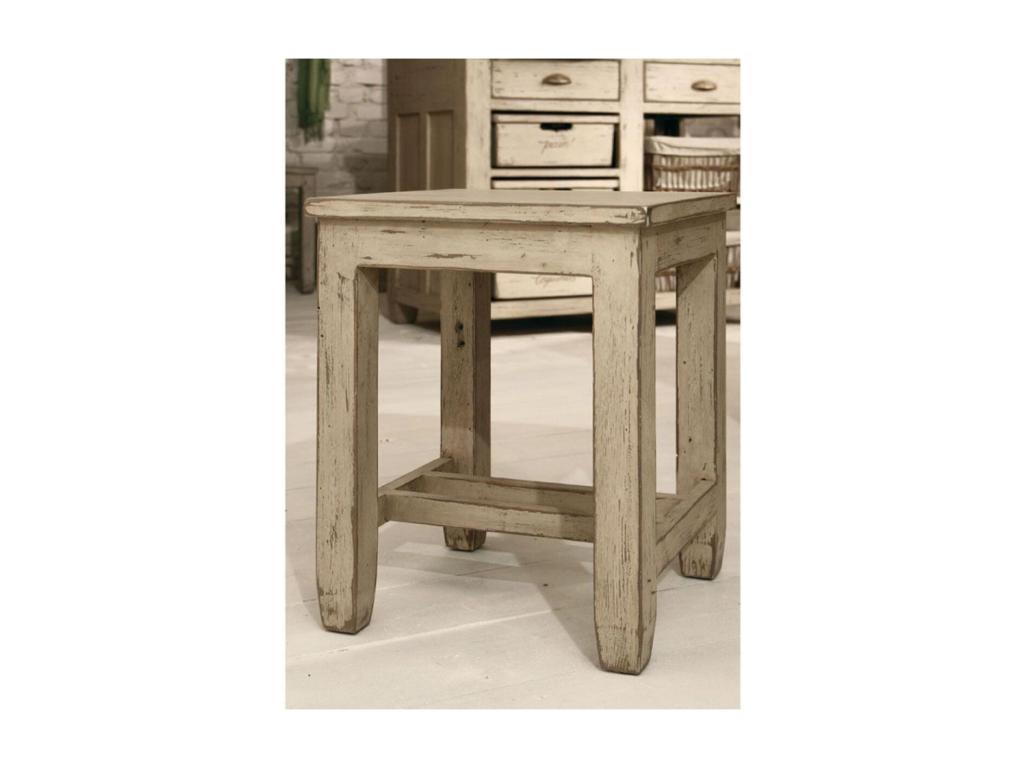 Beige Wooden Stool - Chicyla KEPJ74271
