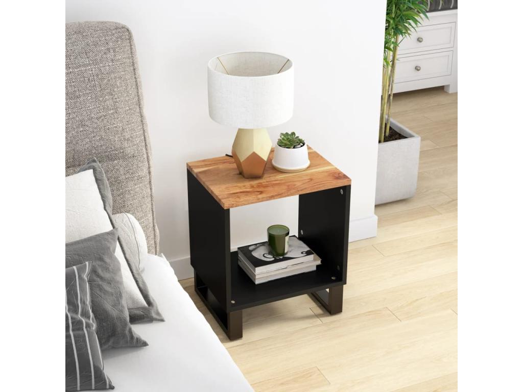 Coffee table 40x31x46 cm Solid and engineered wood