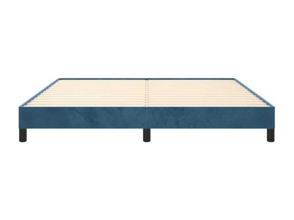 Dark blue velvet bed frame (mattress not included) 180x200 cm