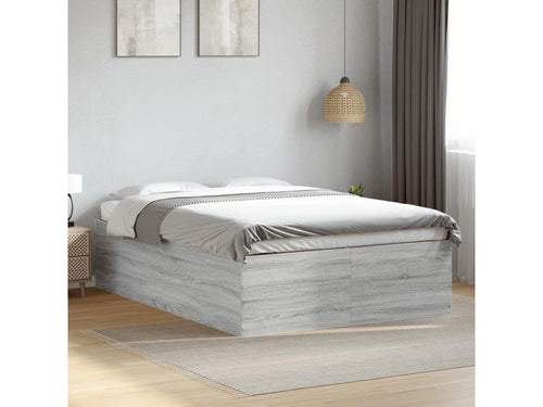 Domopure grey bed frame 120x190 cm engineered wood TGSG88621