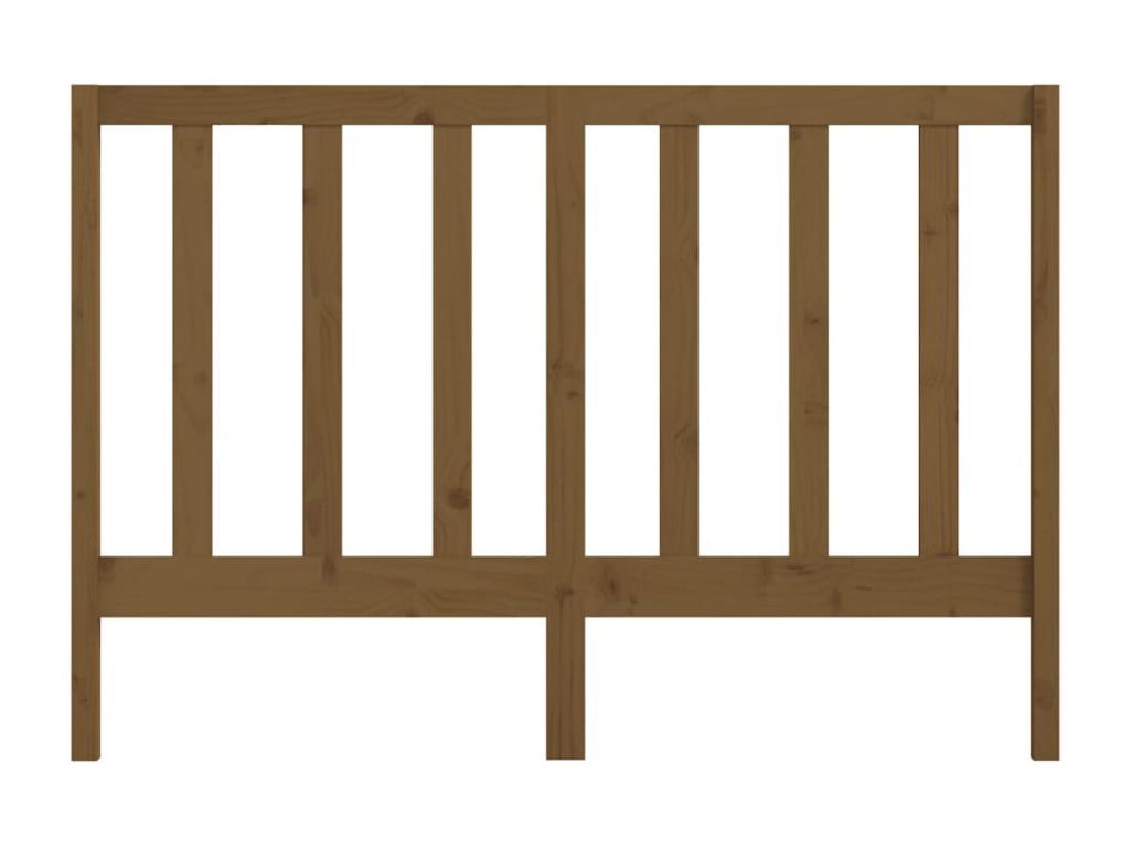 Honey Brown Headboard 126x4x100 cm Solid Pine Wood YRYW32785