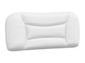 White faux leather headboard cushion, 90 cm, CXCW40903