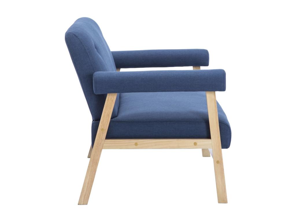 2-seater sofa, blue fabric SVEG18741