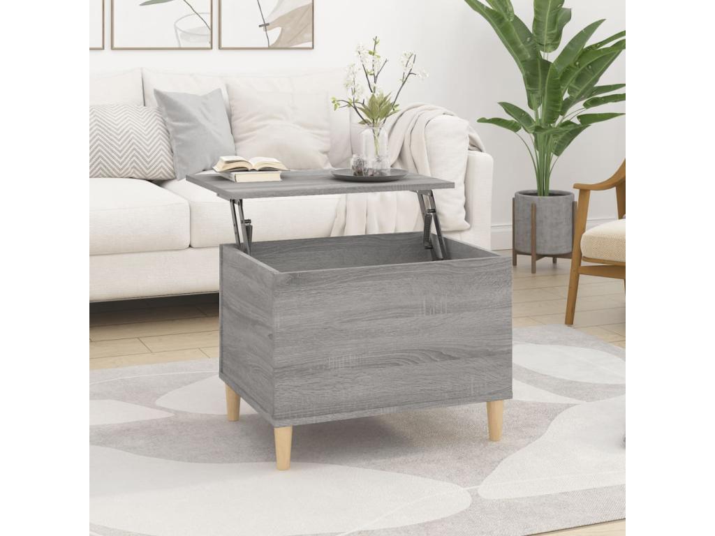 Chicyla coffee table, grey, 60x44.5x45 cm, engineered wood, TPVN26120