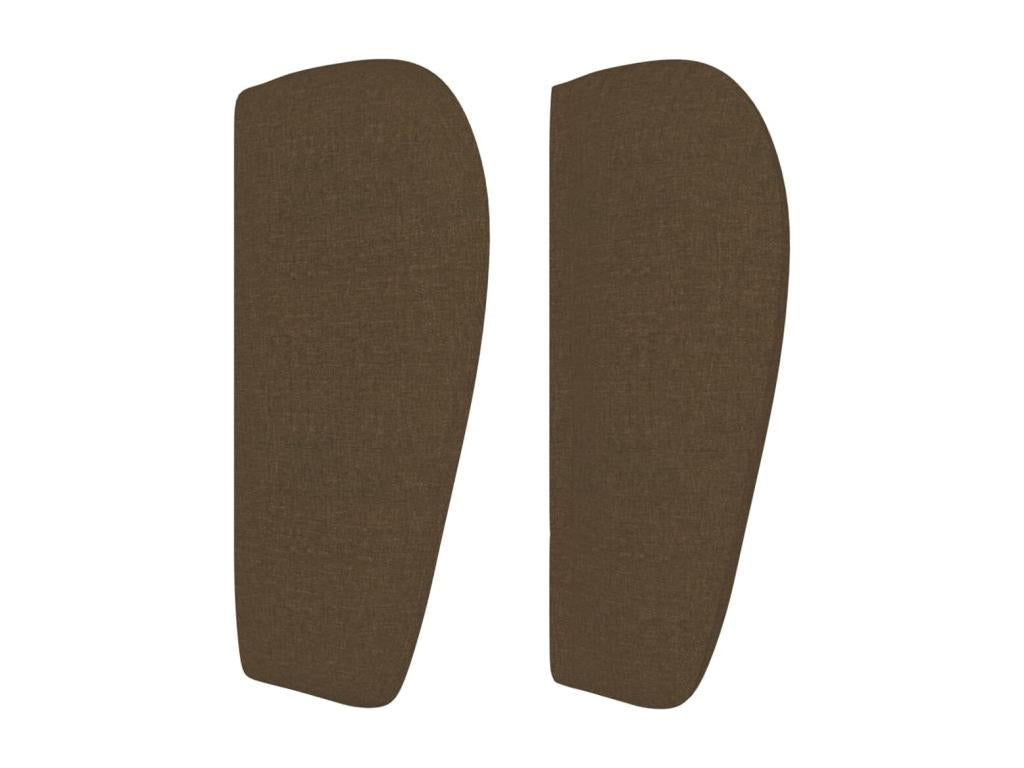 Headboard with wings, Dark Brown, 83x23x78-88 cm, Fabric SRGU35341