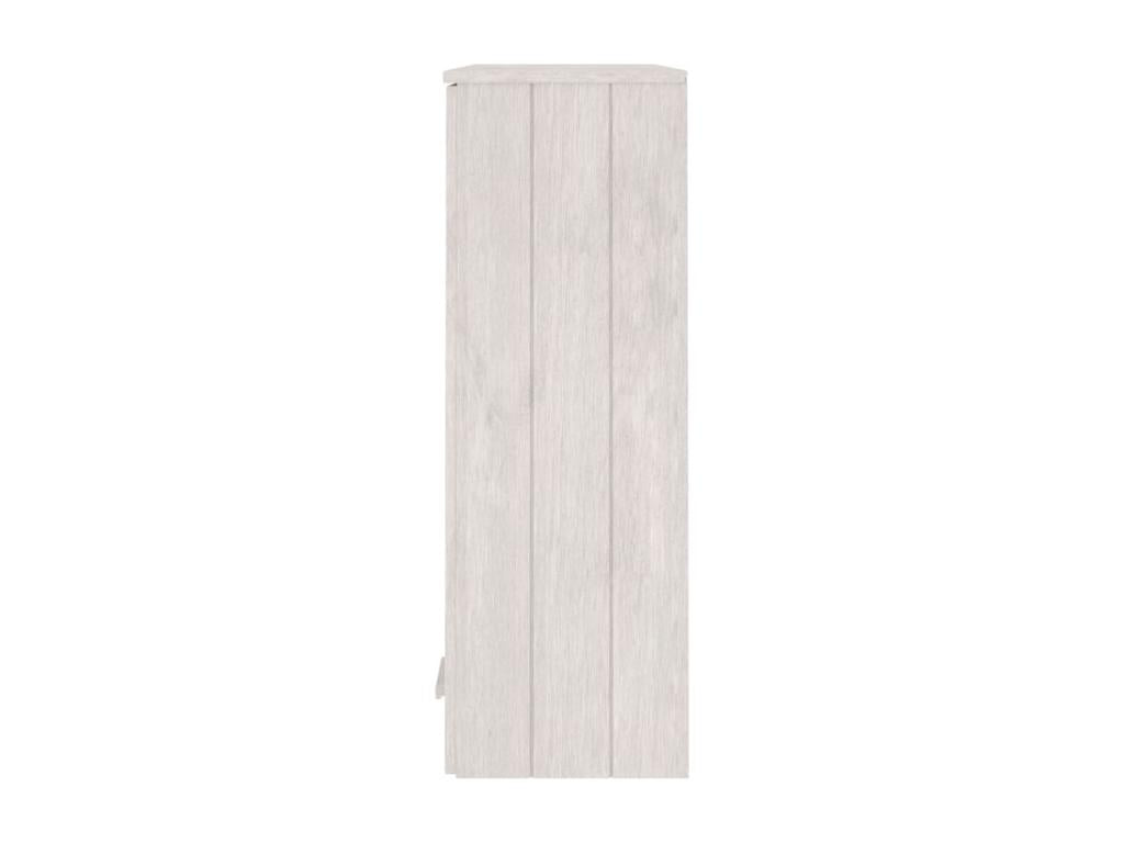 Chicyla White Buffet Top 85x35x100 cm Solid Pine Wood OIQS78608