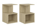 Chicyla Oak 2-Piece Bedside Tables 35x35x55 RHHI30419