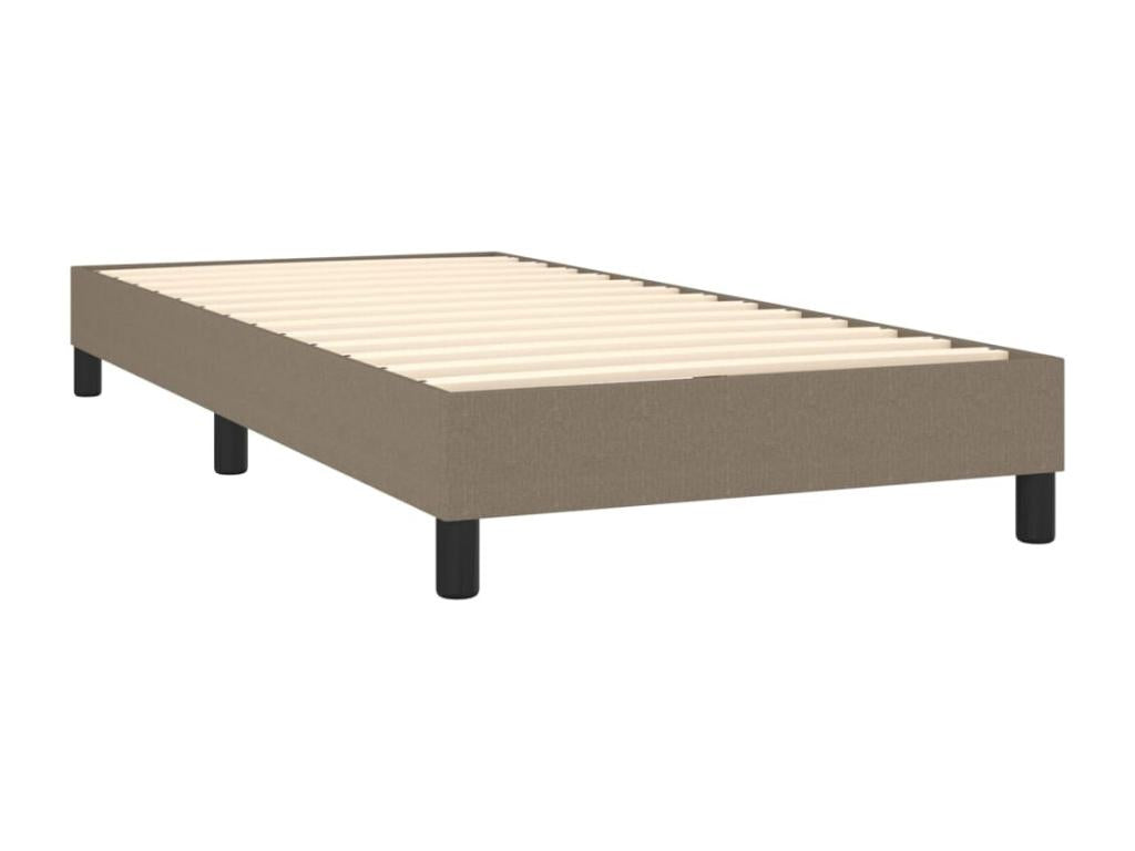 Upholstered bed base with Domopure mattress 100x200 cm Fabric WFQQ92751