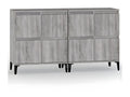 Domopure 2-piece grey sideboard set, 60x35x70 cm, engineered wood, SRCU20037