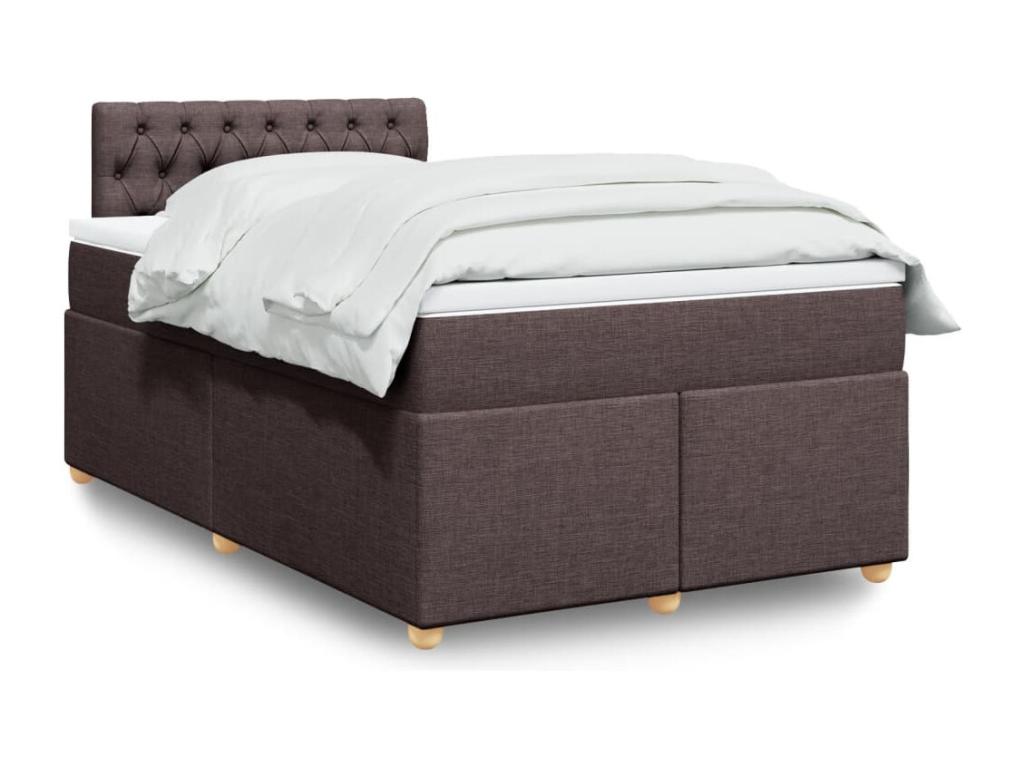 Domopure bed base with mattress, dark brown, 120x200 cm, HFCU94002