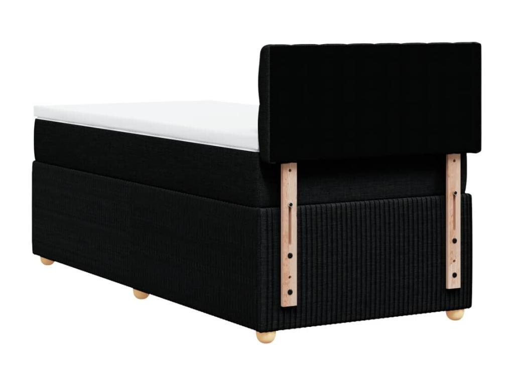 Domopure bed base with black mattress 90x190 cm fabric XKIB30630