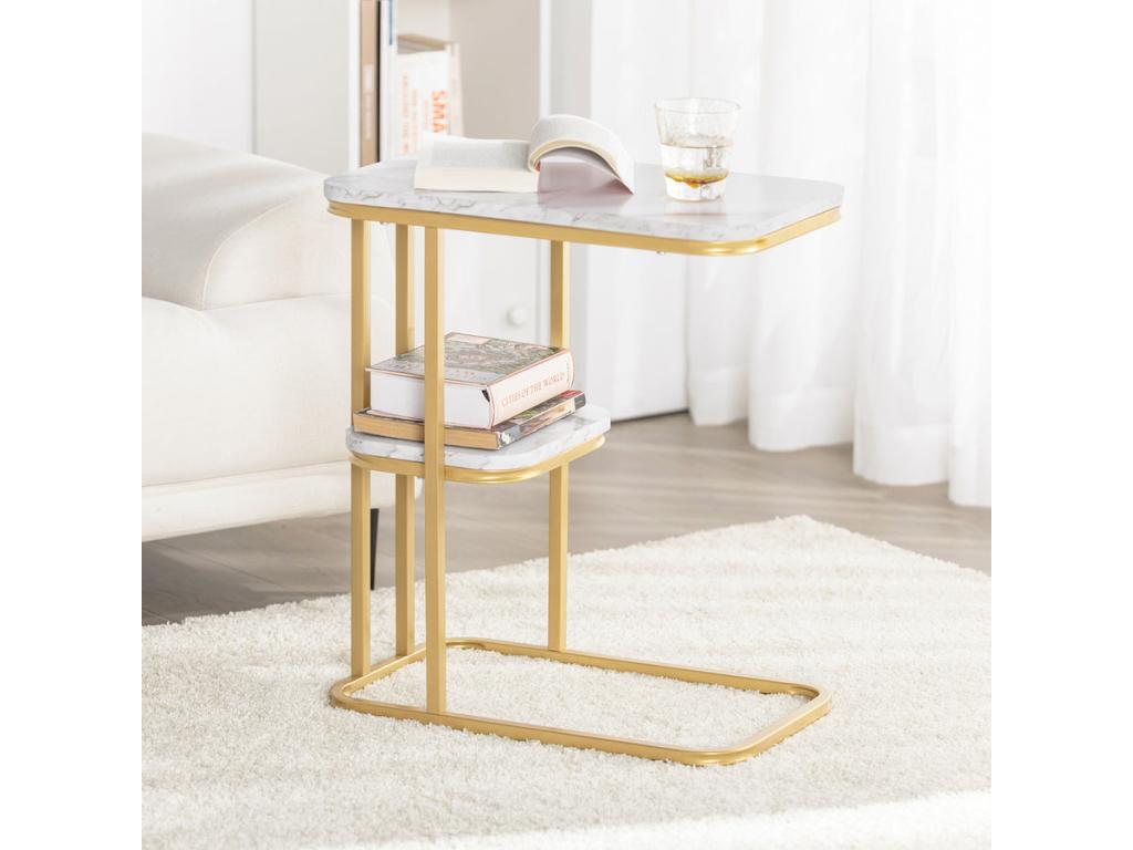 Modern Side Table, End Table, Coffee Table, Bedside Table, Effect Fbt110-g ITWG78864