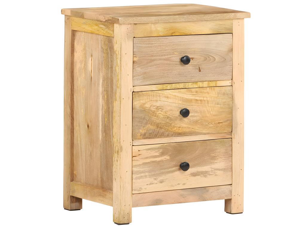 Bedside table 45x35x60 cm Solid mango wood CXNL49225