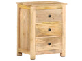 Bedside table 45x35x60 cm Solid mango wood CXNL49225