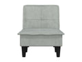 Light grey velvet chaise longue NGSD29300