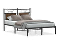 Bed frame without mattress brown oak 120x190 cm SUNO46932