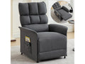Electric armchair with remote control - with storage bag - Grey