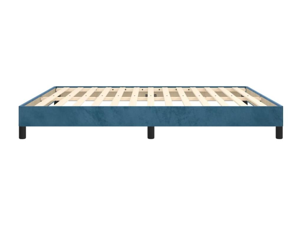 Dark blue velvet bed frame (mattress not included) 180x200 cm