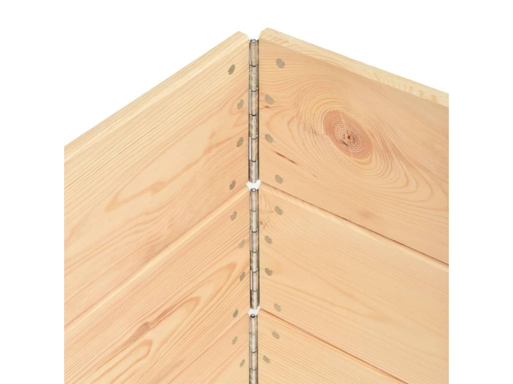 Raised garden beds, 3 pieces, brown wood, 150x50x19 cm, 02 0000891 KSOQ48283