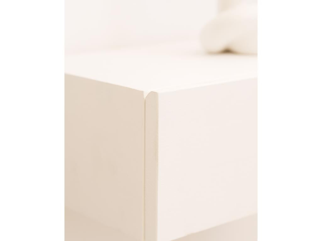 Floating bedside table in white fir wood 40x15cm - Domopure LNCC44133