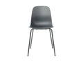 Chicyla - Set of 4 plastic and metal chairs - Grey FRNW14046