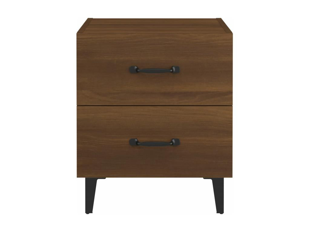 Bedside tables, 2 pcs, Brown Oak, 40x35x47.5 cm, WTRL78546