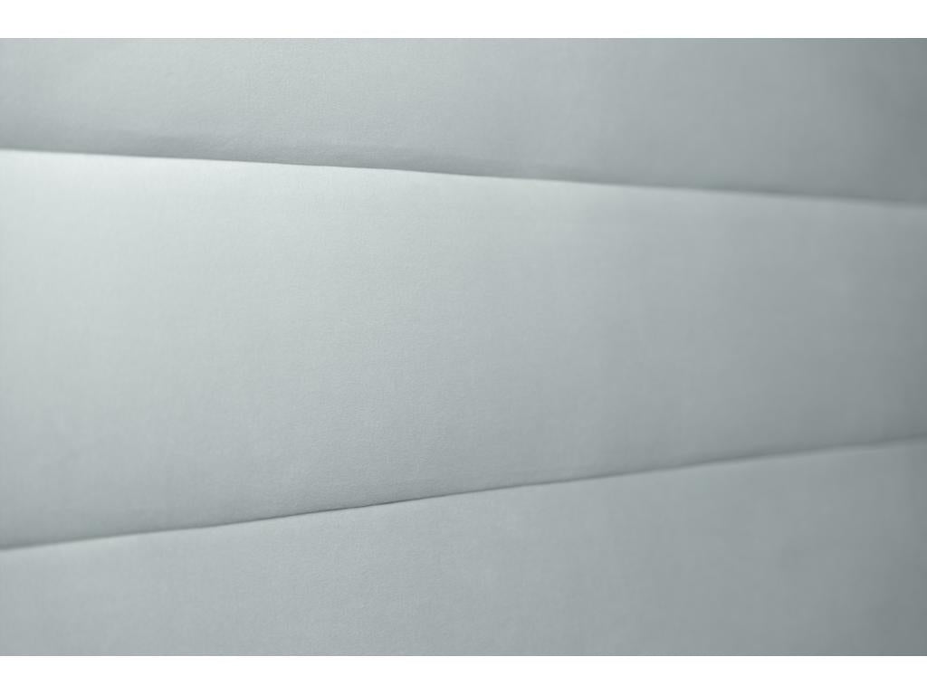 Headboard with lines, bluish-grey velvet, 150 cm wide - 10 cm thick, padded, QMTL31109
