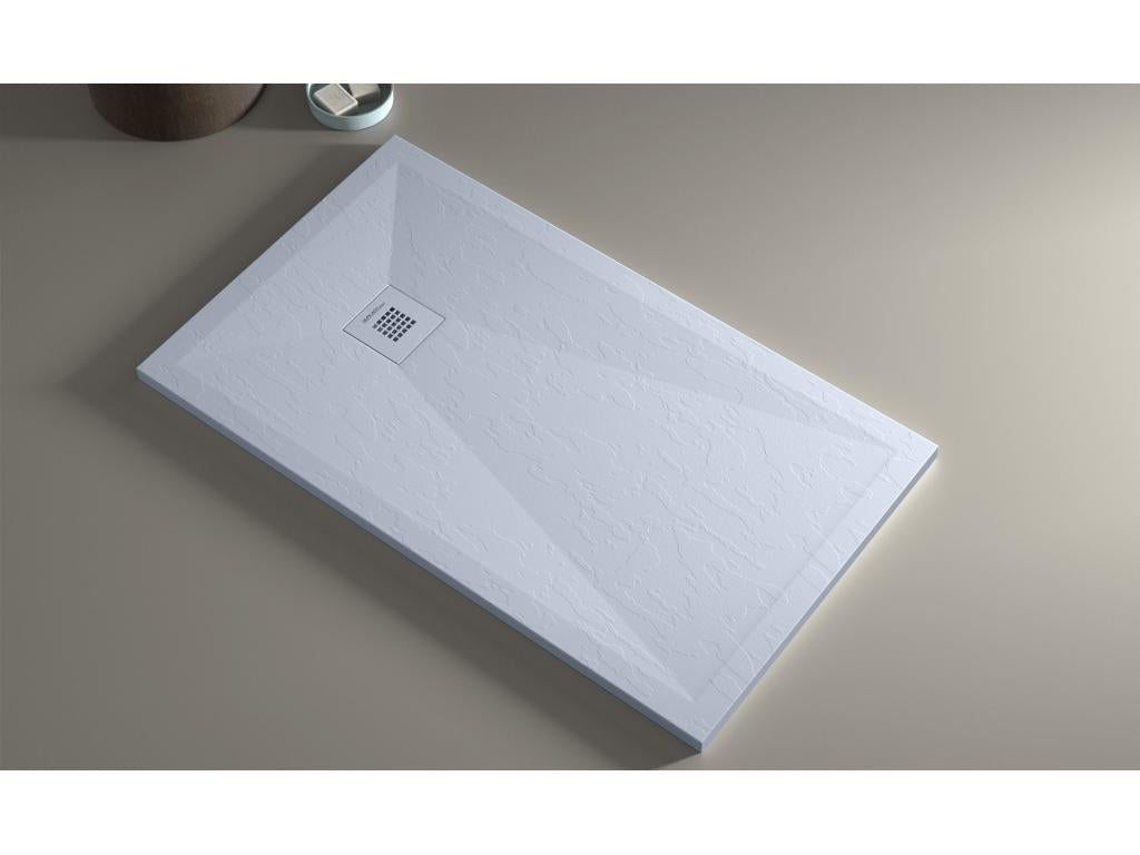 Chicyla Plus slate grey shower tray with coloured grate - 130x80 cm KEGC01076