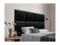 Chicyla Upholstered Headboard in High-Quality Velvet, Chicylaérieure Composed of Interchangeable Self-Adhesive Panels for Bedroom, Black, 105 cm, PXDS14500