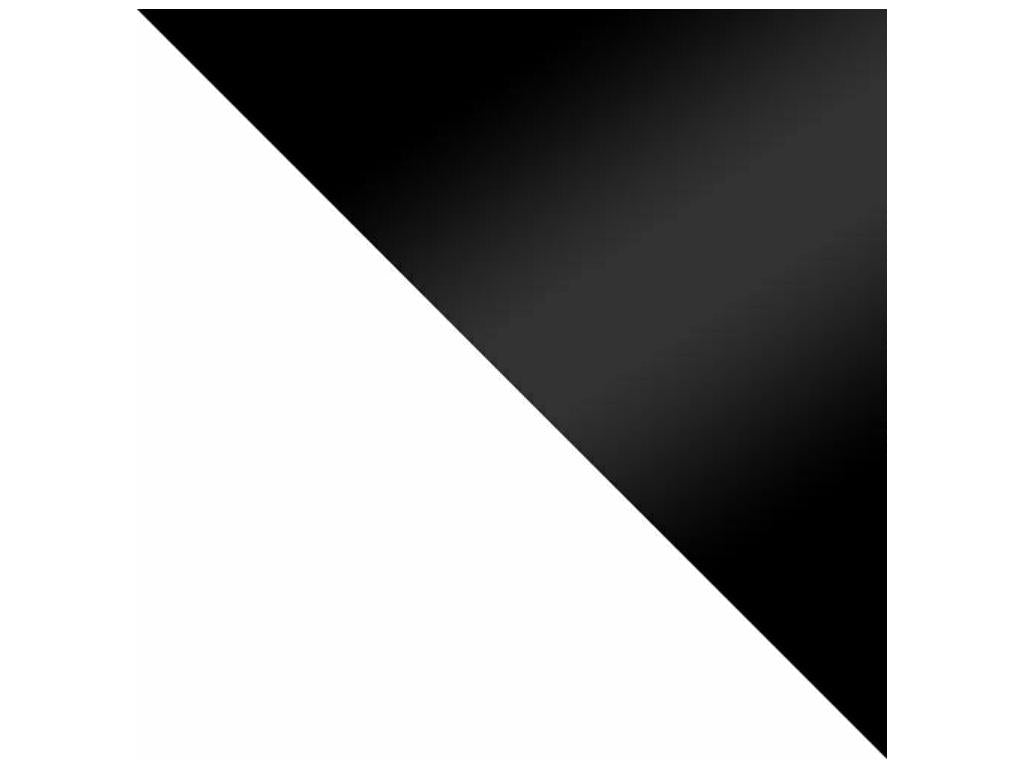 Domopure 103 TV Stand, Glossy Black - White, 3 Doors, 200x55x45cm, YXMW12402