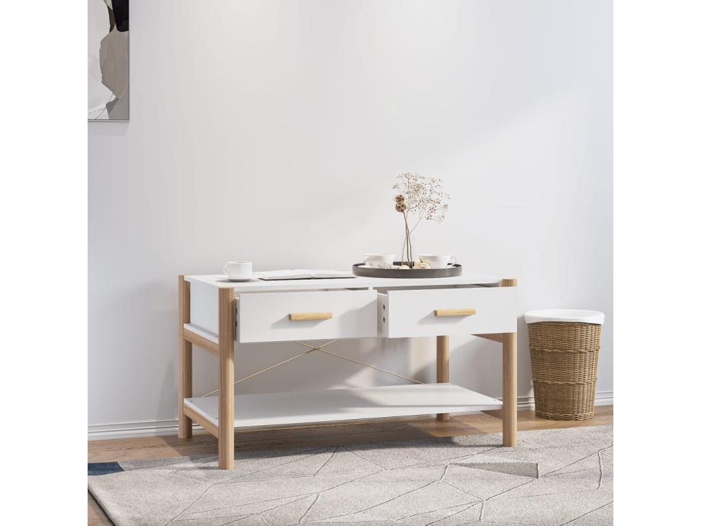 Coffee table, white, 82x48x45 cm, engineered wood, CCGG02251
