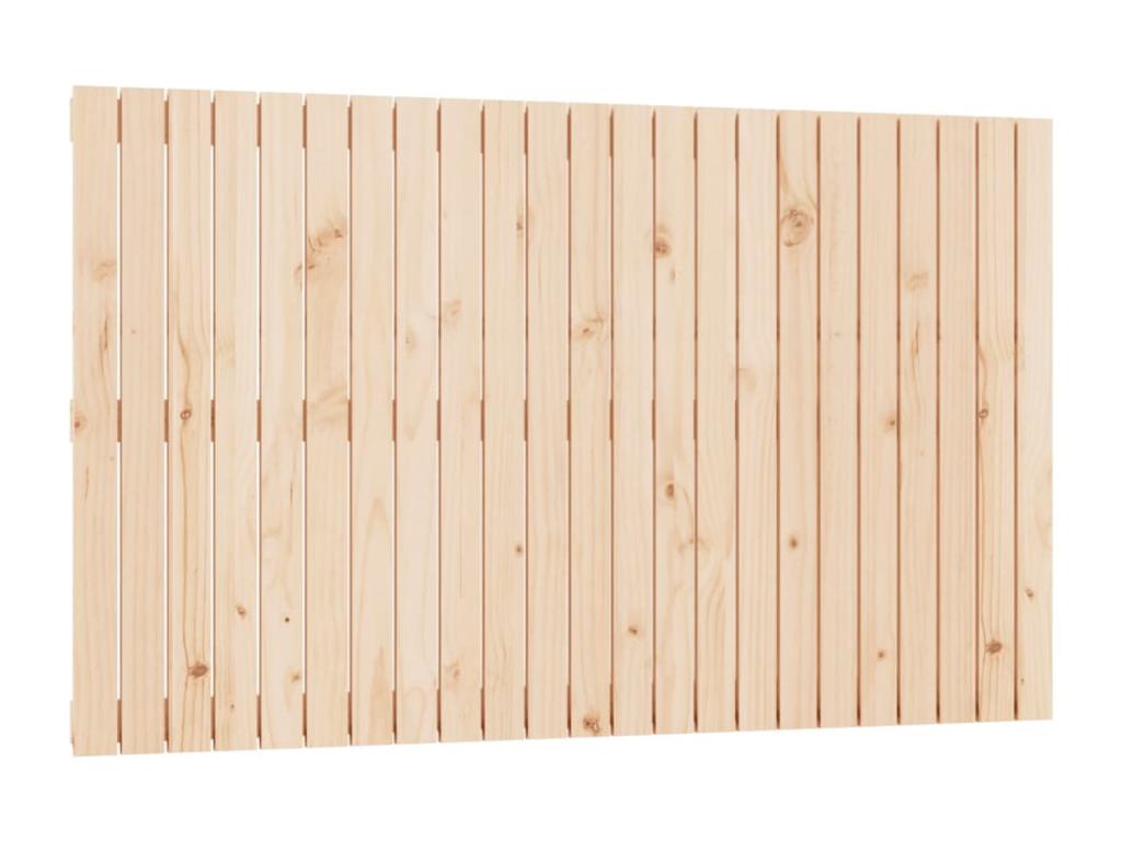 Wall-mounted headboard 147x3x90 cm Solid pine wood BINR14434