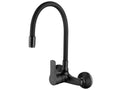 Black Single-Lever Kitchen Mixer Tap with Flexible Spout HWQI96384