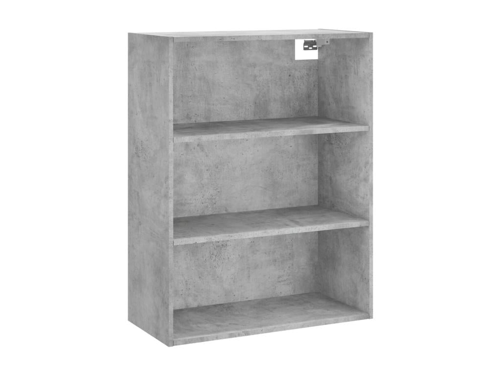 High sideboard, concrete grey, 69.5x34x180 cm, engineered wood, QZQC91542