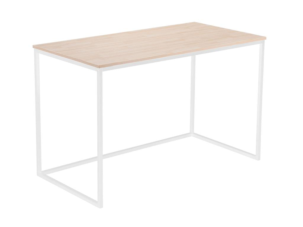 Desk in Nordic oak finish with white legs - Length 120 x Width 60 x Height 75 cm OTTO62406