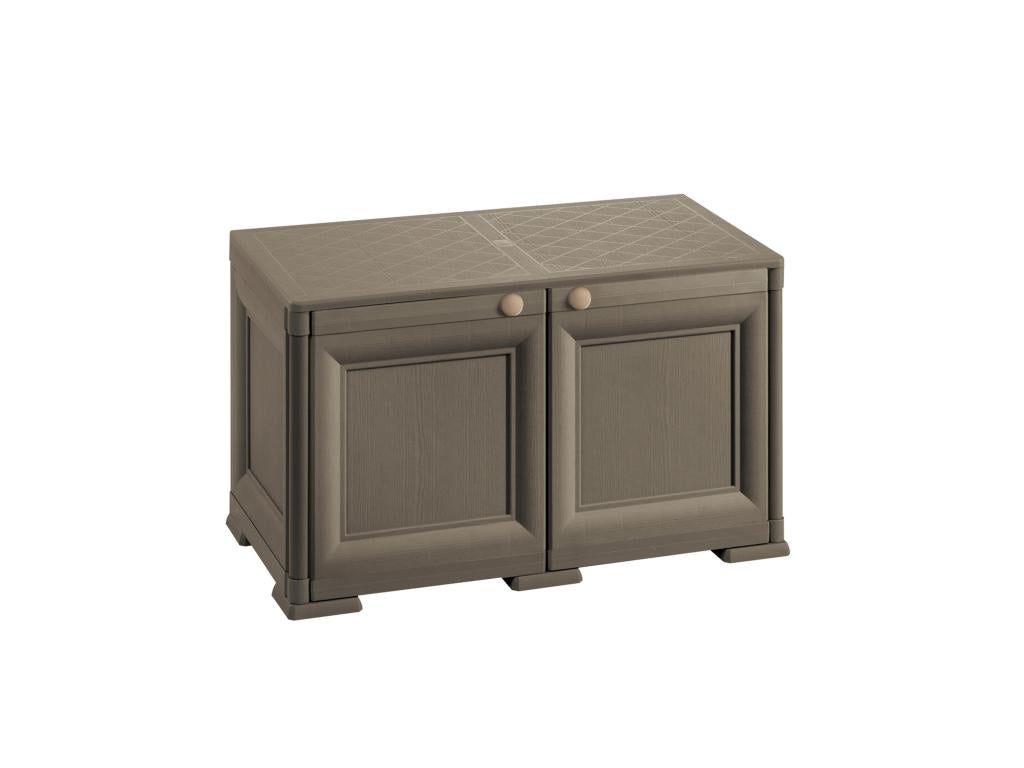 Chicyla Cabinet - 1 module with wooden door, angora model in wenge wood, 79x43x46 cm, NUVP35641