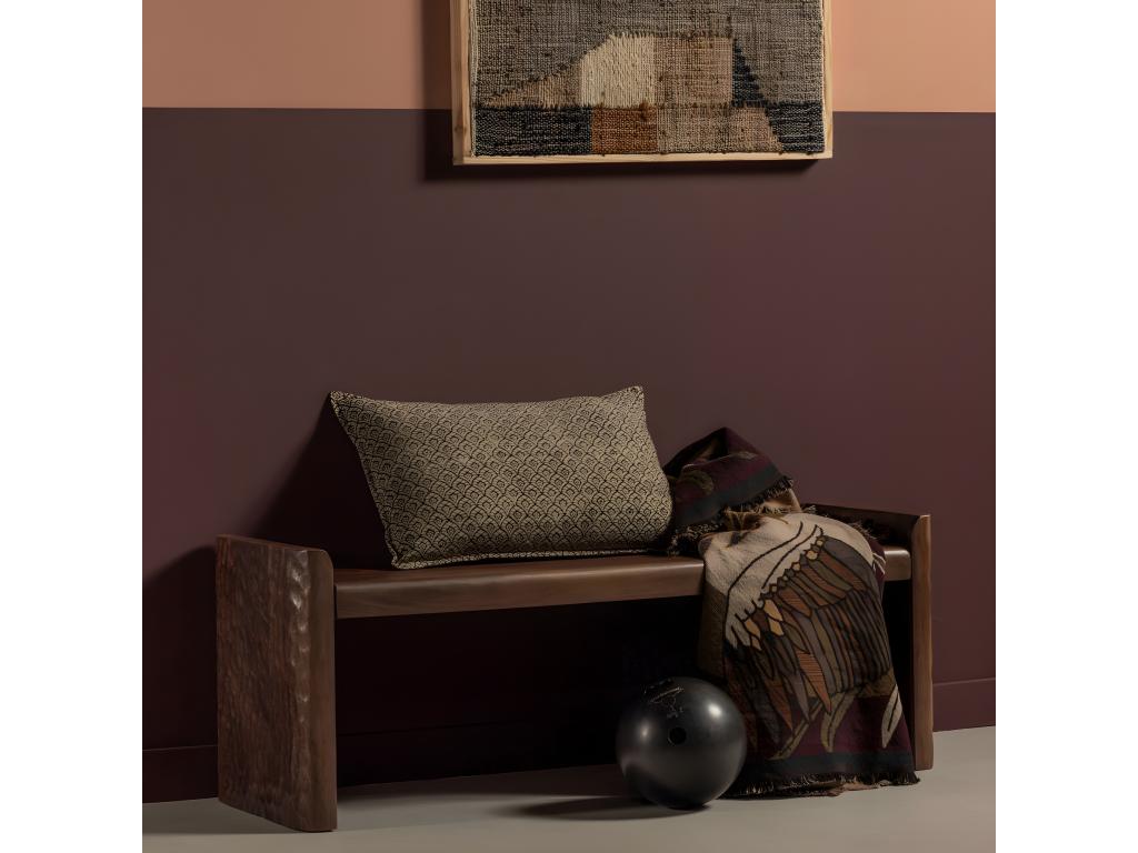 Prop - Wooden bench L120cm - Dark wood YBNP58598