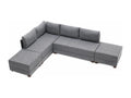 Chicyla Modular Left-Hand Corner Sofa, Grey Fabric HBOI40097